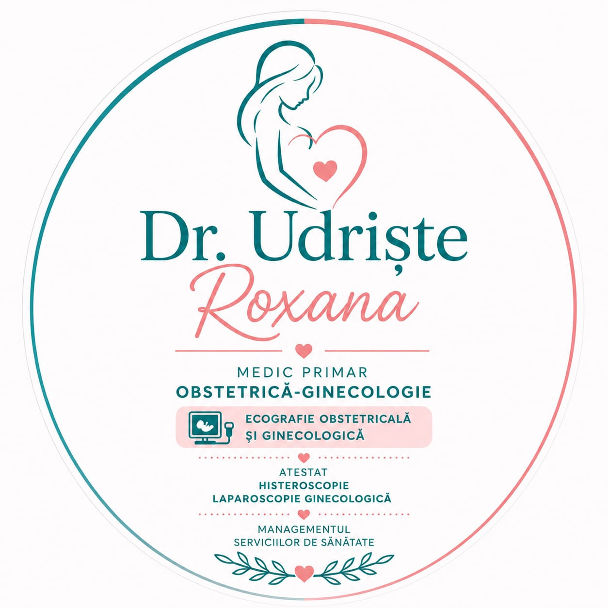 Logo Dr. Roxana Udriște – obstetrică-ginecologie